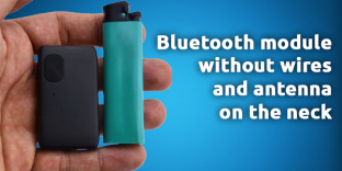 Bluetooth module for spy earpiece without wires and antenna on the neck Bluetooth module for spy earpiece without wires and antenna on the neck