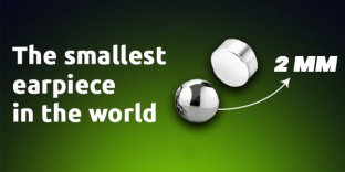 The smallest earpiece in the world The smallest earpiece in the world