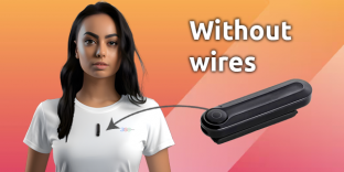 Spy earpiece with Headset and no neck Loop Spy earpiece with Headset and no neck Loop