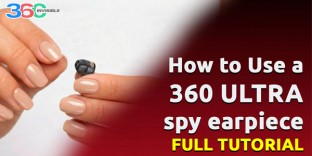 How to Use a 360 Ultra spy earpiece set