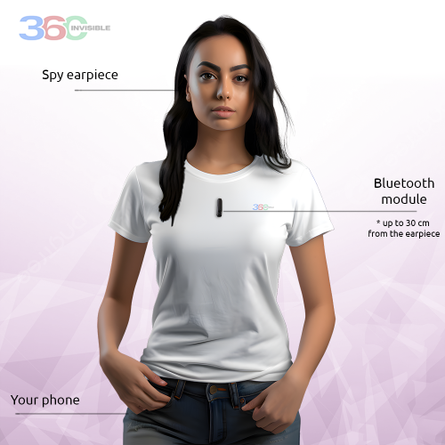 thumbnail image 2 of Agger Pro Box Invisible Wireless Spy Earpiece – 2023 Model, Covert Beige Earbud 2 of 3